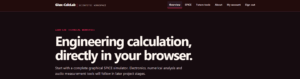 Pagina principale di Giux-CalcLab, ambiente web per simulazione SPICE, calcolo numerico e strumenti scientifici accessibili dal browser.