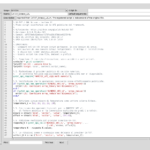 Editor Octave Script Workspace con il codice dello script e i campi Scope, Name, Script ID e Description.