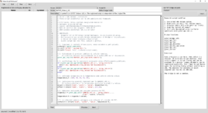 Octave Script Workspace editor with script code and the Scope, Name, Script ID, and Description fields.