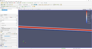 Velocity magnitude on the Gmsh-imported mesh shown in ParaView