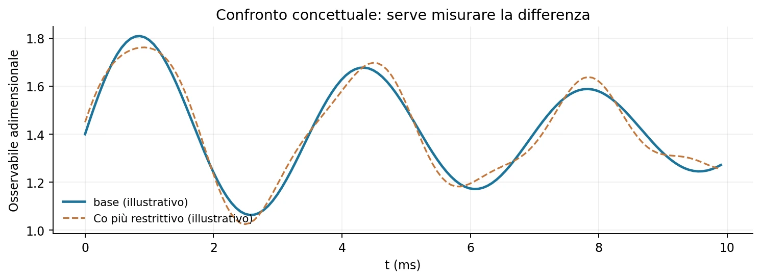 Figura 4 — confronto concettuale, non dati OpenFOAM