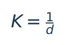 Permeabilità: K = 1/d