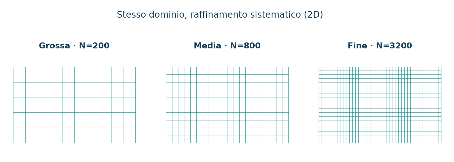 Tre livelli di raffinamento coerenti